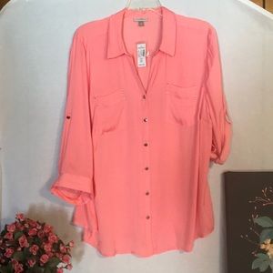 Salmon Pink Blouse.